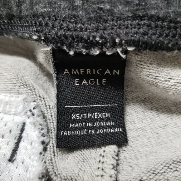 American Eagle sweatpants XS elastic pull on drawstring waist zip pockets jogger - Picture 13 of 14